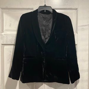 Vintage Black Velvet Blazer